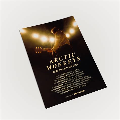 Arctic Monkeys Tour Plakat Arctic Monkeys Druck Rockmusikdekor