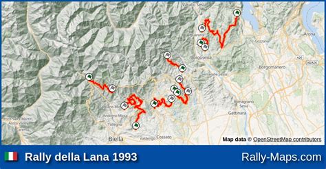 Mapy Zaplanuj Rally Della Lana 1993 RajdTrasa Pl