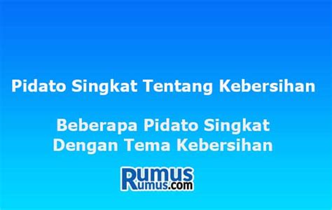 Detail Contoh Pidato Tentang Kebersihan Lingkungan Koleksi Nomer