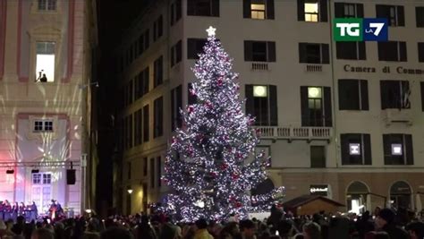 Genova Capitale Europea Del Natale Oggi L Accensione Dell Albero E