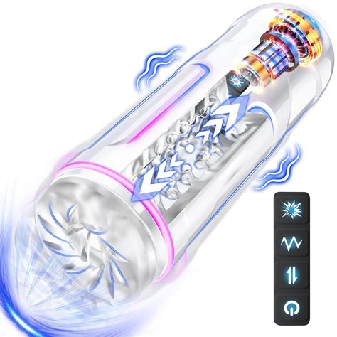 Automatic Male Masturbators Sex Toys Men Male Sex Toy Stroke Pocket Pussy With 5 Thrusting 5 V