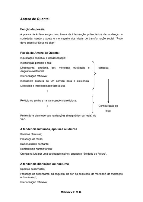 Antero De Quental Apontamentos Das Aulas Antero De Quental Fun O