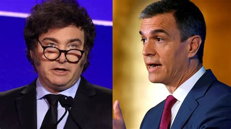 Javier Milei Javier Milei volvió a insultar a Pedro Sánchez y escala