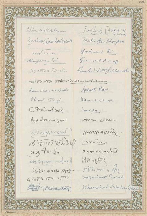 Heritage Times - The Original Signatures on the Constitution of India ...