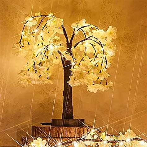 Artificial Fall Lighted Maple Tree 24 Led Thanksgiving