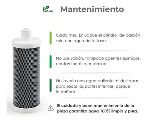 Kit 2 Repuestos Filtro Purificador Agua Ecotrade Filters ECOTRADE SAS