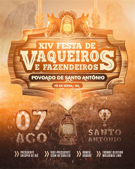 Xiv Festa De Vaqueiros E Fazendeiros On Behance