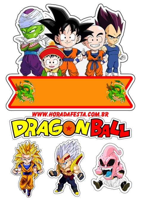 Dragon ball 10 imagens incríveis para topo de bolo