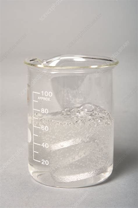 Magnesium Reacting With Acid Stock Image C039 1044 Science Photo