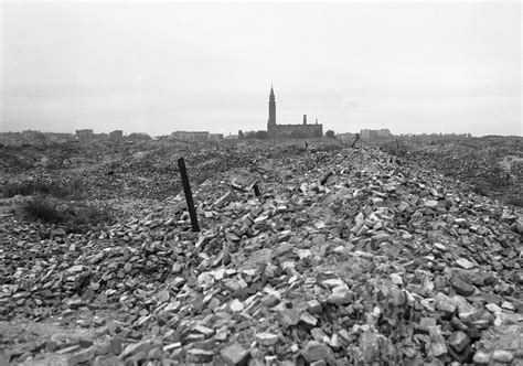 Photo Rubble Of The Warsaw Ghetto After The Germans Dynamited It To