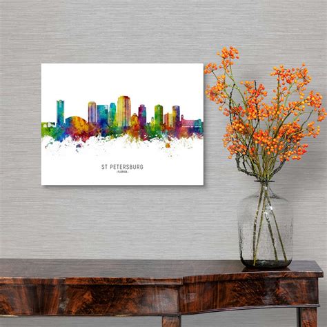 St Petersburg Florida Skyline Wall Art, Canvas Prints, Framed Prints ...