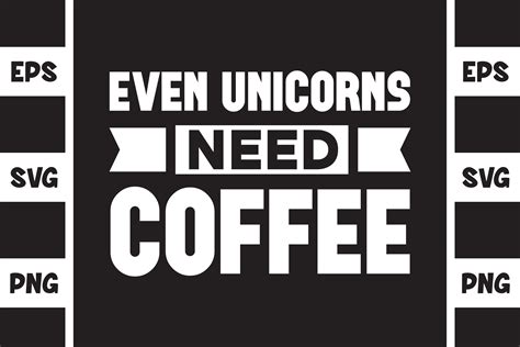 Even Unicorns Need Coffee Graphic By Illustrately · Creative Fabrica