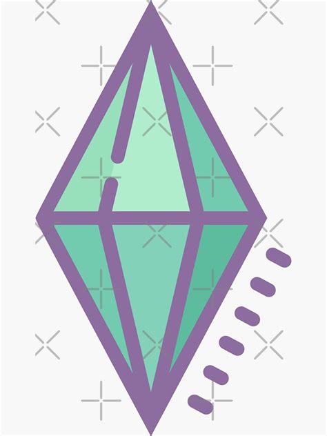 Sims Plumbob Sticker For Sale By Sabeeb Redbubble