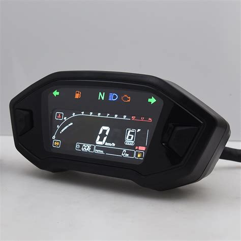 Novo 12000 RPM Universal Motocicleta LED Velocímetro Ajustável Opcional