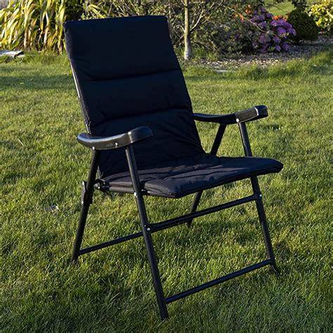 Outdoor Garden Chair Folding Deck Style With Luxury Padding