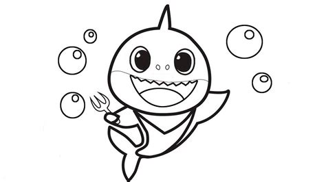 Bebe Tubarão Para Colorir - Desenhos do Bebê Tubarão para colorir - Desenhos Imprimir