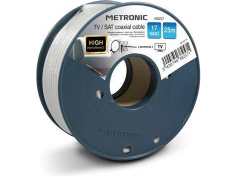 Cabo De Antena METRONIC Coaxial 25 M Branco Worten Pt