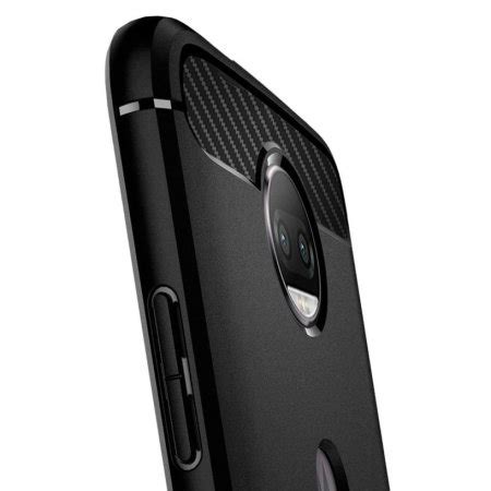 Spigen Rugged Armor Motorola Moto G S Plus Tough Case Black