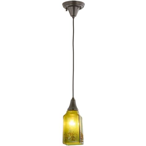 Meyda Lighting Metro Fusion 1 Light Craftsman Brown Pendant Wayfair