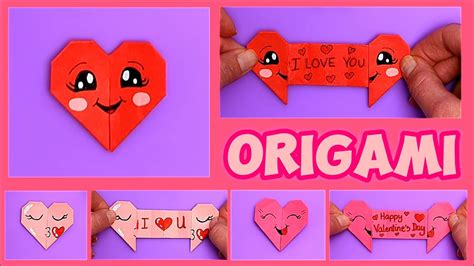 Origami Heart With Message Easy Diy Valentines Day T Ideas