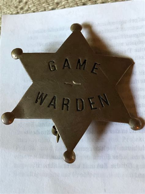 Rare Vintage Colorado GAME WARDEN Badge