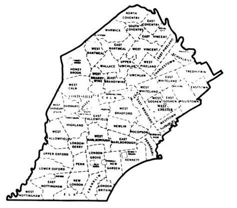 Map Of Chester County Pa Townships