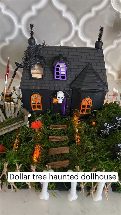 Dollar Tree Haunted Dollhouse For Spooky Diy Halloween Decor