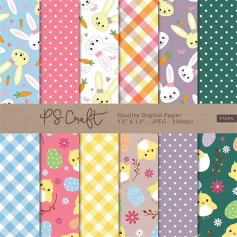 SEAMLESS Easter Fun Digital Papers Easter Papers Easter Etsy