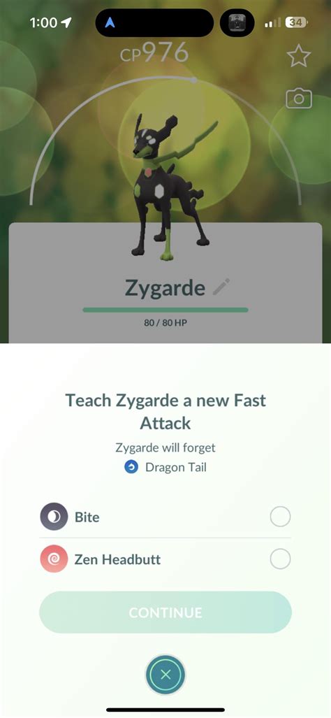 Zygarde moveset : r/TheSilphRoad