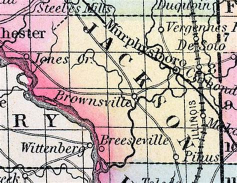 Jackson County Illinois 1857 House Divided