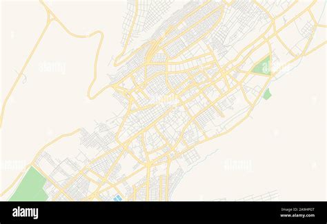 Printable Street Map Of Tacna Peru Map Template For Business Use