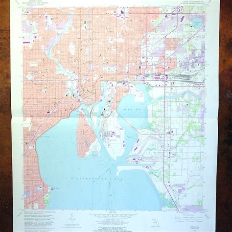 Davis Islands Map Etsy