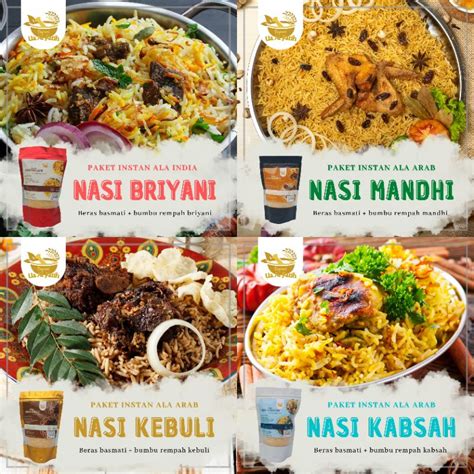 Jual Beras Basmati Gr Bumbu Instan Nasi Kebuli Nasi Biryani Nasi