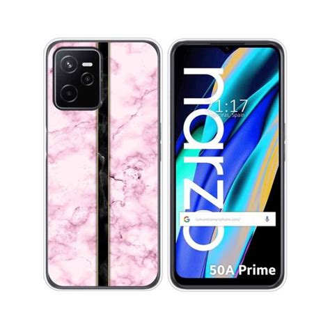 Funda Silicona Para Realme Narzo 50a Prime Diseño Mármol 04 Dibujos con