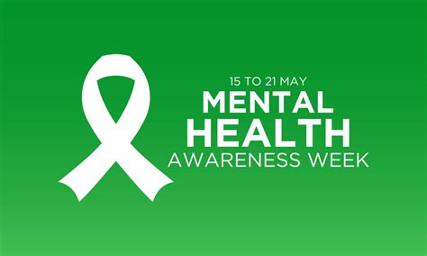 National mental health awareness week. May is mental health awareness week. Vector template for ...