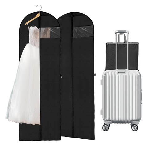 Abaima 2 Pack 71 Garment Bags For Hanging Clothes Foldable