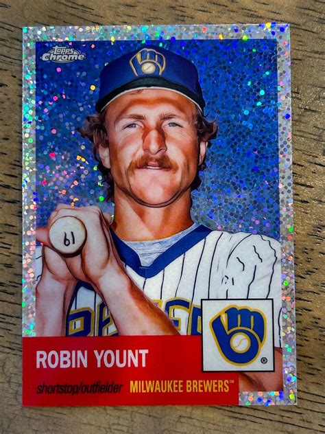 Robin Yount 2022 Topps Chrome Platinum SPECKLE REFRACTOR 150 409