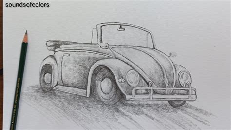 How To Draw A Realistic Car Realistic Car Drawing Easy Graphite