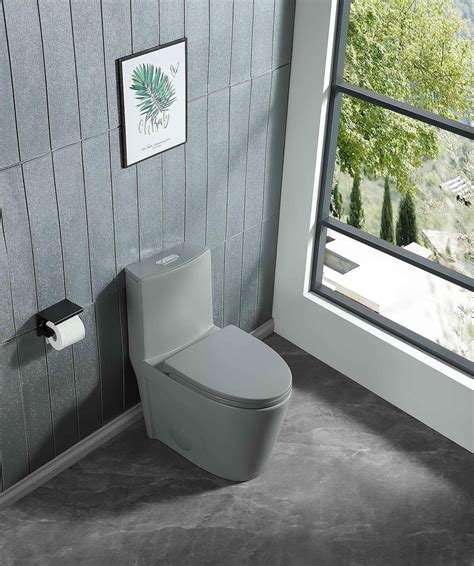 ATY One Piece Toilet Dual Flush with Soft Closing Seat, Chair Height