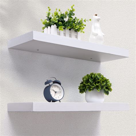 Axeman Floating Shelves Pack Inch Deep Modern Solid Wood Wall