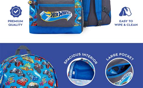 Hot Wheels Mochilas Escolares Material Escolar Para Niños Mochila