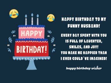 Funny Birthday Wishes for Husband - Happy Birthday Wisher