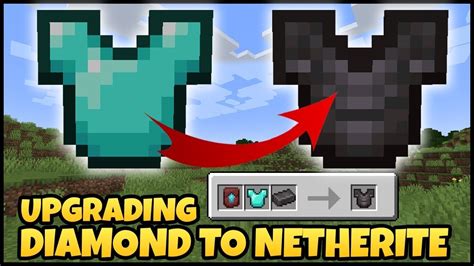 UPGRADING MY DIAMOND ARMOUR INTO AN NETHERITE ONE YouTube