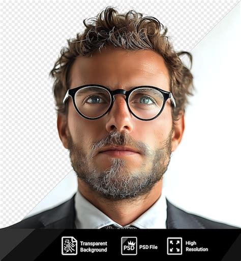 Premium Psd Unique A Man Wearing Glasses And A Tie With A A Man In A