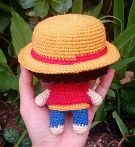 Luffy One Piece Amigurumi Crochê Elo7 Produtos Especiais