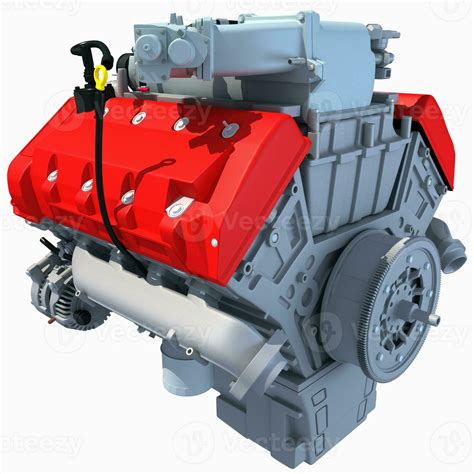 V8 Engine 3d Rendering On White Background 36399552 Stock Photo At Vecteezy