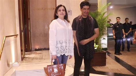 Star Sessions Nita Star Session Nita Nita Ambani Visits Manish Images