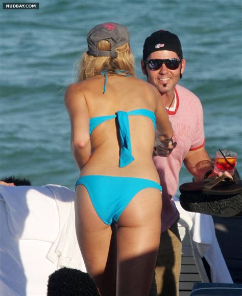 Stacy Keibler Ass In Blue Bikini On The Beach 2008 Nudbay