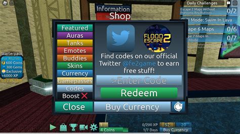 Roblox Flood Escape 2 Codes