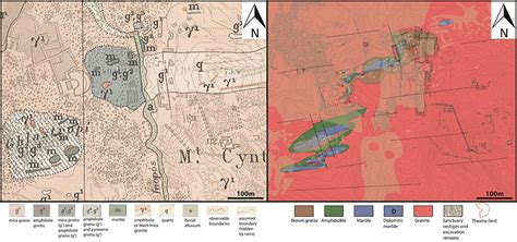 A 10 000th Scale Geological Map Of The Two Main Marble Quarries C23